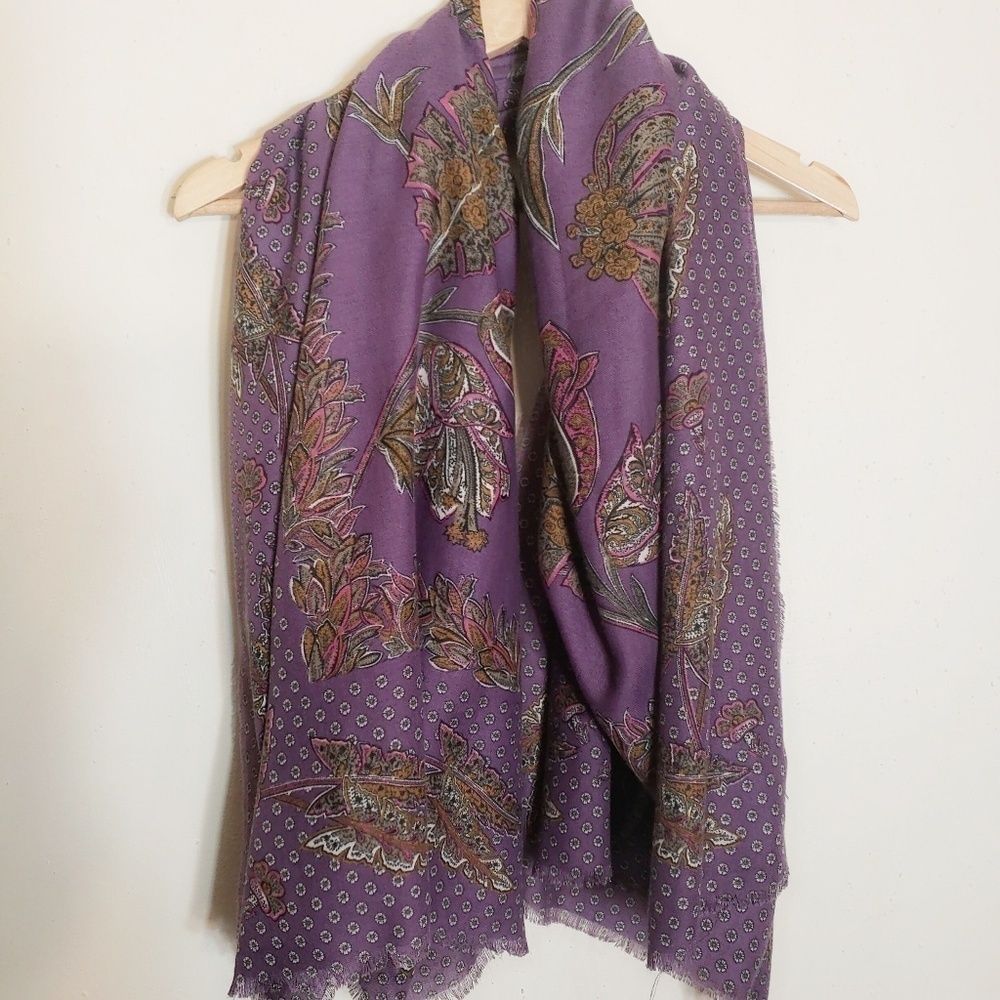 Jp collections purple scarf size 54×54